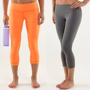 Lululemon Reversible Orange/Gray Wunder Unders
